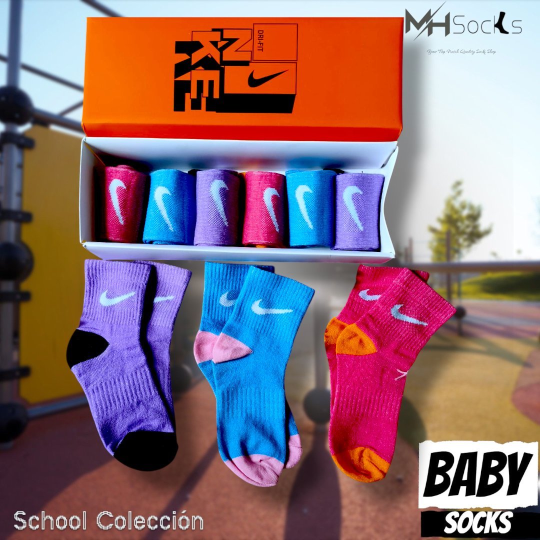 1-5 years Colorful  Baby Socks Combo Pack (6 Pair 1Box)