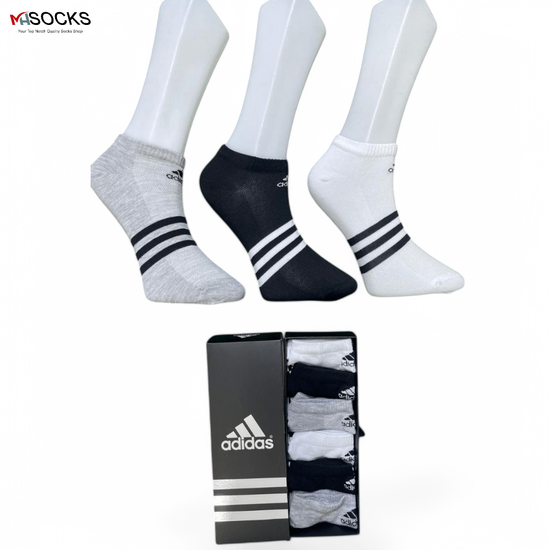 Adidas Ankle Socks Combo Pack (6 Pair in 1 Box)