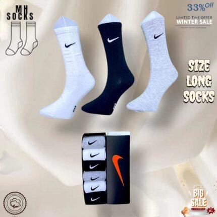 Nike Long Size Socks Combo Pack (6 Pair in 1 Box)