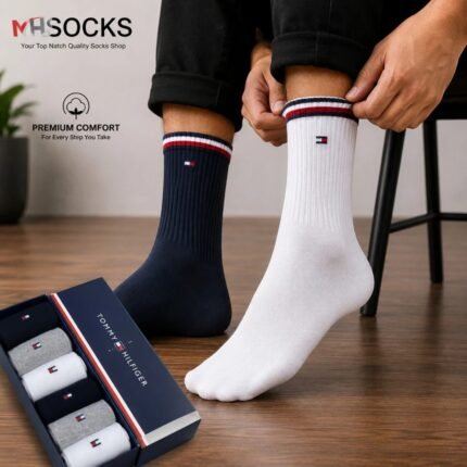 tommy Long Size Socks Combo Pack (6 Pair in 1 Box)
