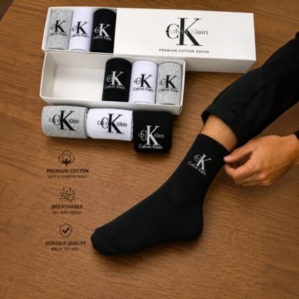 Long Size Socks Combo Pack (6 Pair in 1 Box)