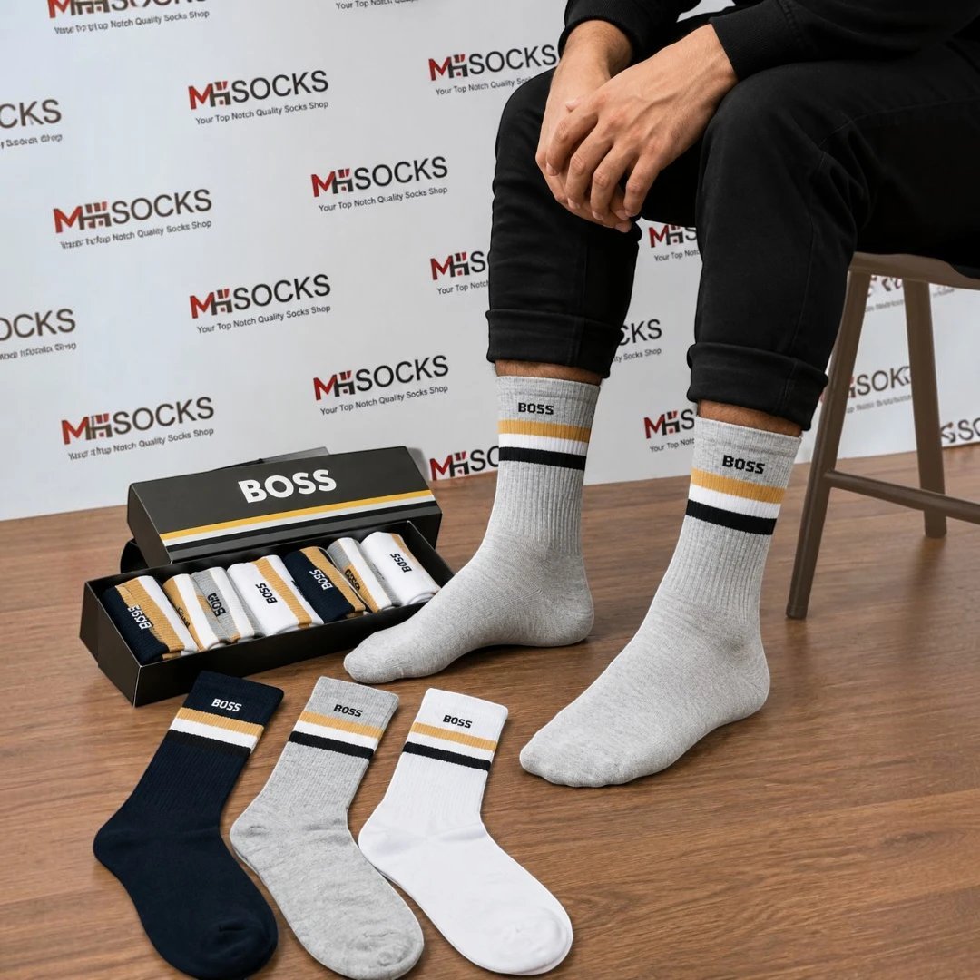 Boss Long Size Socks Combo Pack (6 Pair in 1 Box)