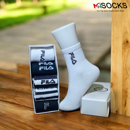 Fila Mid craw Socks Combo Pack (5 Pair in 1 Box)
