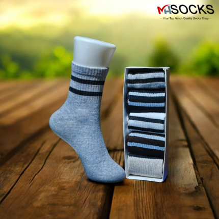 MH mid crew Socks Combo Pack (5 Pair in 1 Box)