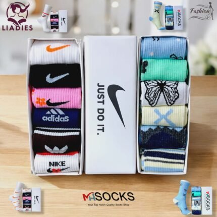 Mid crew& Long Socks Combo Pack (12 Pair in 2 Box)