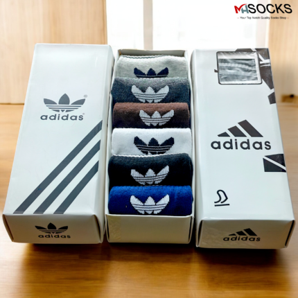 Adidas Mid crew Socks Combo Pack (6 Pair in 1 Box)