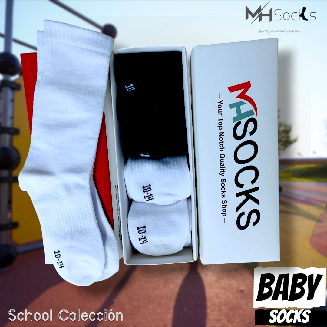 10-14 years  School  Baby Short Socks Combo Pack (6 Pair 1Box)