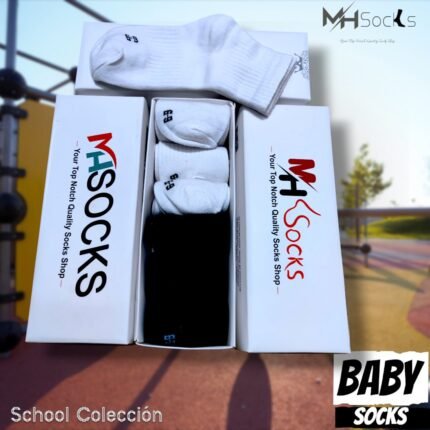6-9 years  School  Baby Short Socks Combo Pack (6 Pair 1Box)