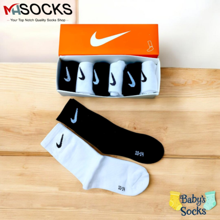 10-14 years  School  Baby Long Socks Combo Pack (6 Pair 1Box)