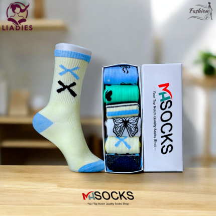 Ladies Long Socks Combo Pack (6Pair in 1Box)