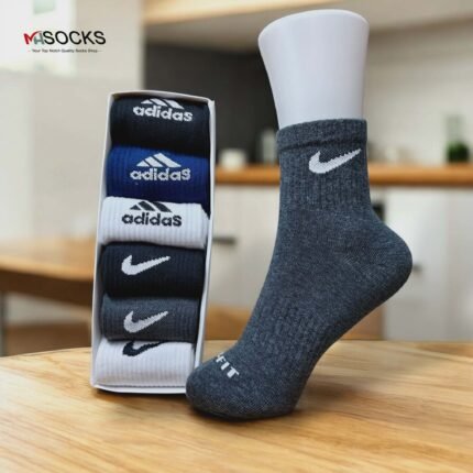 Mid Crew  Mix Socks Combo Pack (6 Pair in 1 Box)