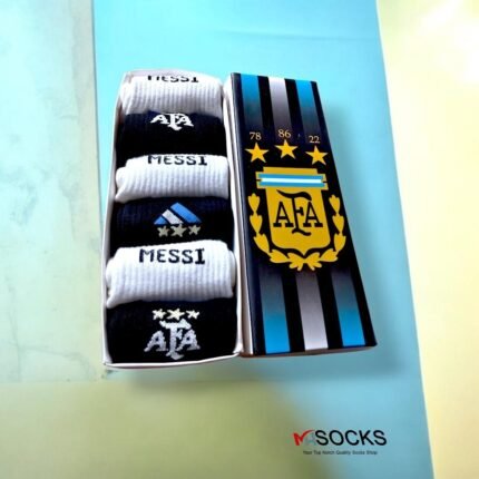 BLACK&WHITE FIFA WORD CUP 2026 AFA MID CREW SOCKS